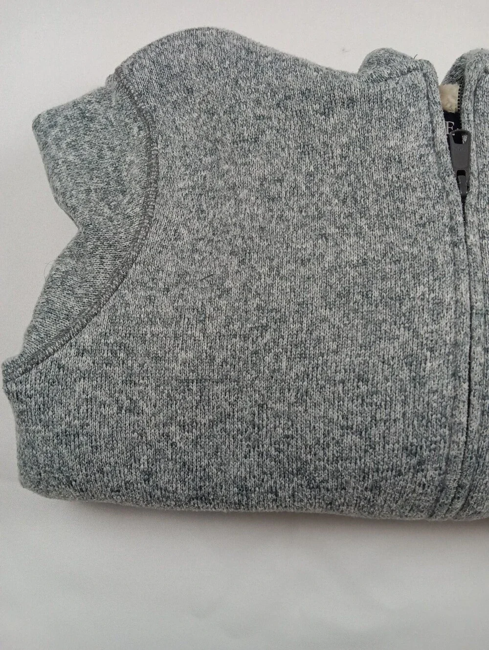The Children's Place Gray Sherpa Lined Zip Hoodie Youth Size 10/12